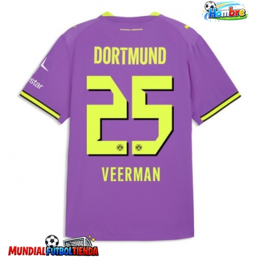 Camiseta Borussia Dortmund Joey Veerman #25 Tercera Equipación Replica 2026-27 mangas cortas